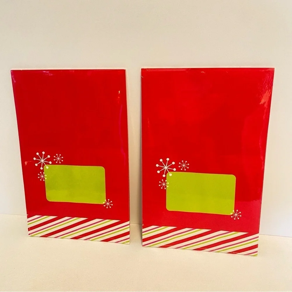 Christmas Two Sided Printable Self Mailers 50 Pieces & Party Planning Notebook